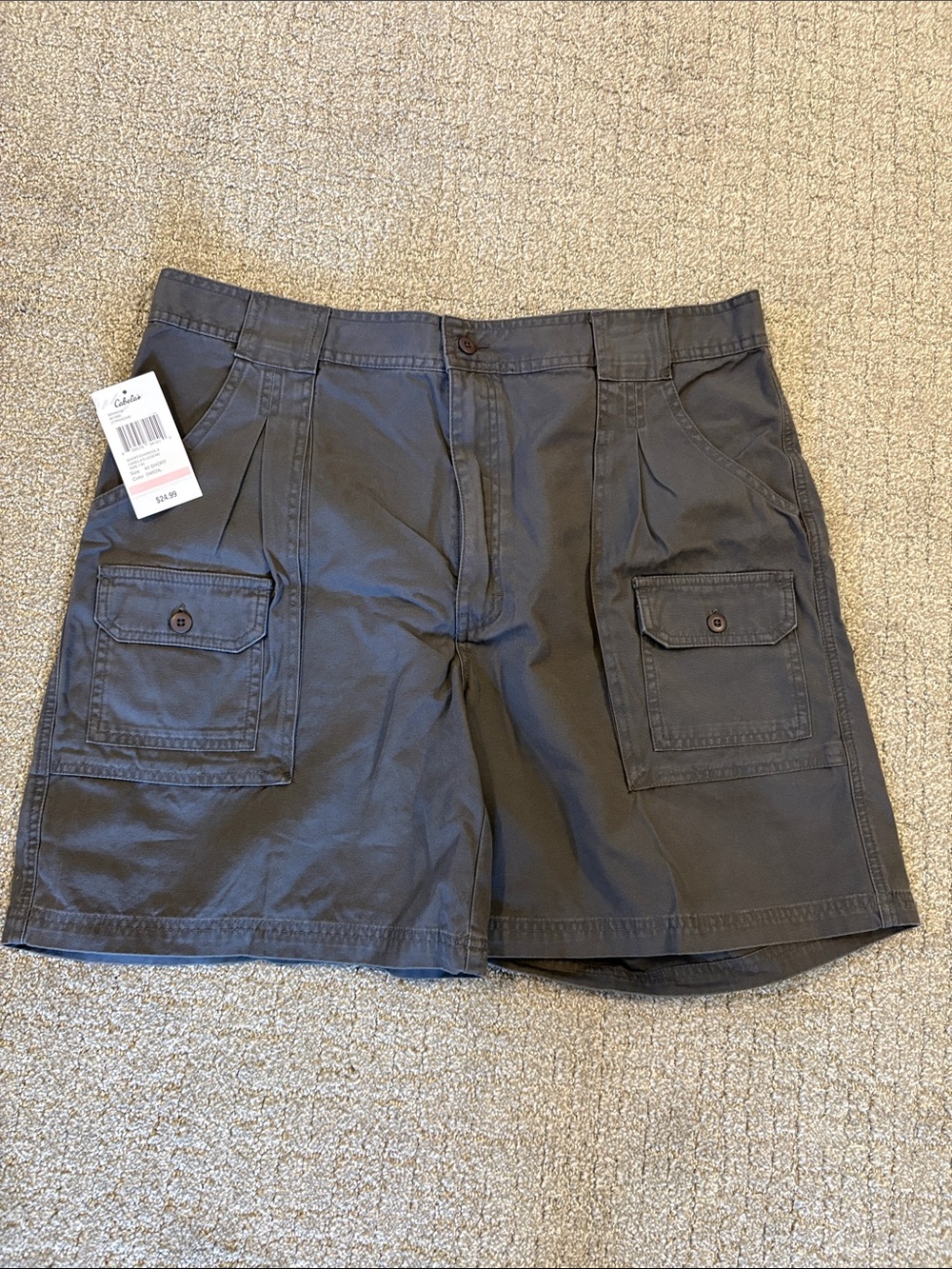 Cabela's Men's 7-Pocket Hiker Shorts Charcoal Gray